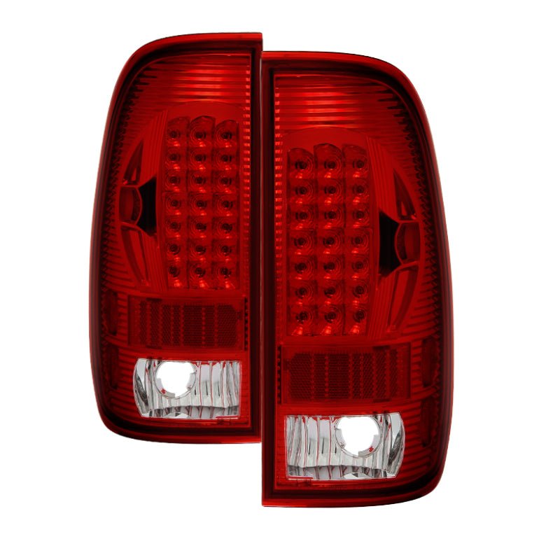 xTune Ford F150 Styleside 97 - 03 Super Duty 99 - 07 LED Tail Lights Red Smoke ALT - ON - FF15097 - LED - RC - R70オートパーツ【公式】